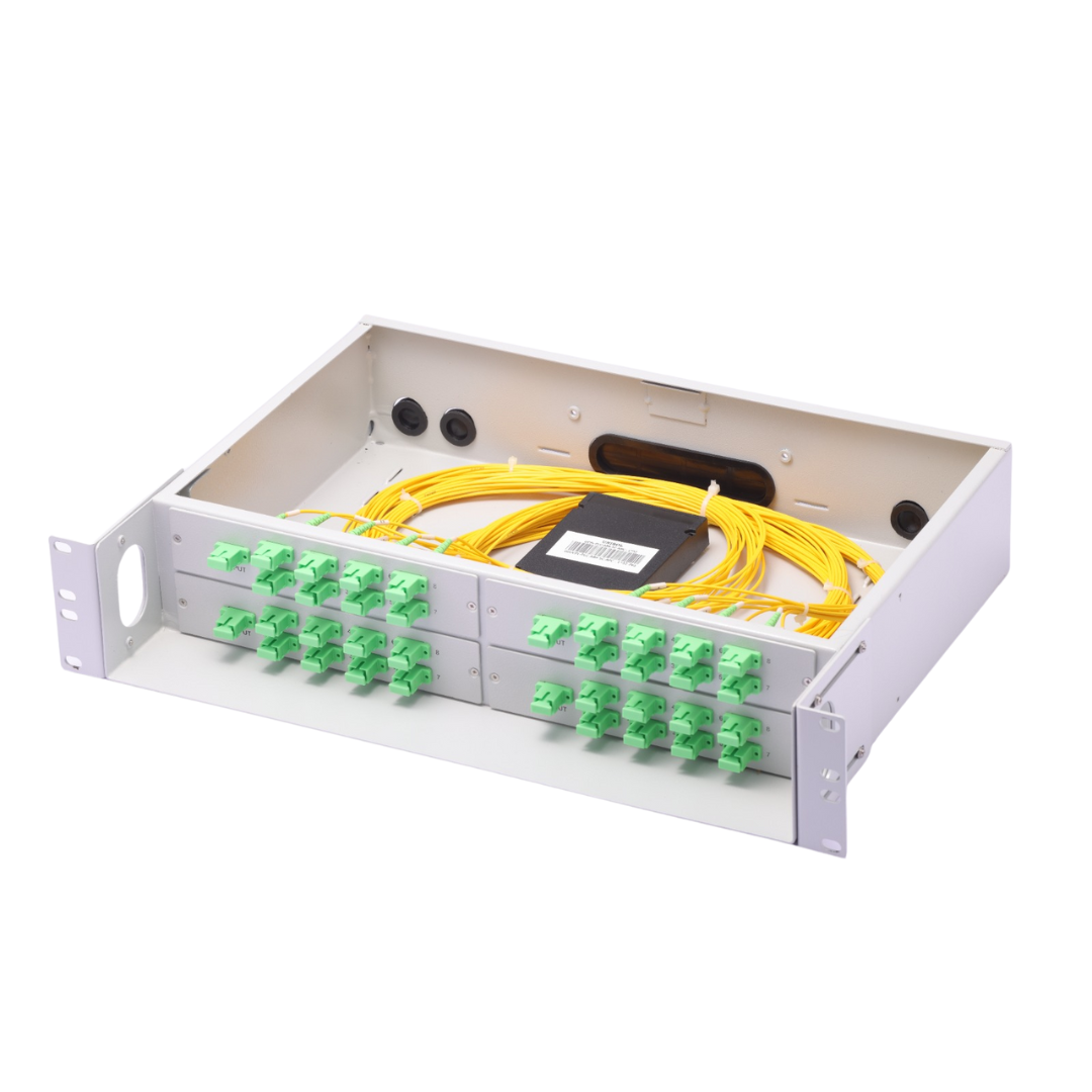 Rack Mount PLC Splitter for fiber optic signal distribution