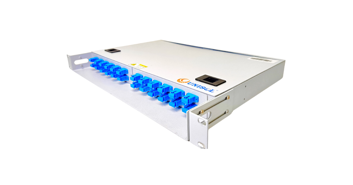 24 Port Rack Mount Fiber Optic Patch Panel - Unisol